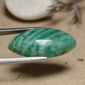 Amazonite Vert frais naturelle Marquise, 8.13 ct, Opaque