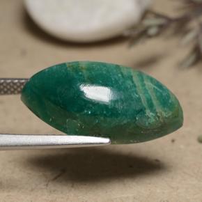 Amazonite bleu vert naturelle marquise, 9,42 ct, opaque