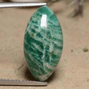 Amazonite Vert pin naturelle Marquise, 7.47 ct, Opaque