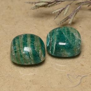 Shop natural 9.92ct Vert moyen Amazonite gems, Coussin, from Madagascar at GemSelect. In stock, global shipping!