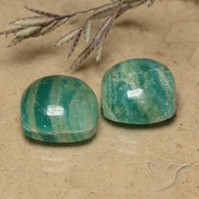 Shop natural 9.63ct Vert frais Amazonite gems, Coussin, from Madagascar at GemSelect. In stock, global shipping!