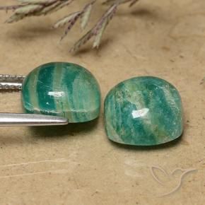 Shop natural 9.63ct Vert frais Amazonite gems, Coussin, from Madagascar at GemSelect. In stock, global shipping!