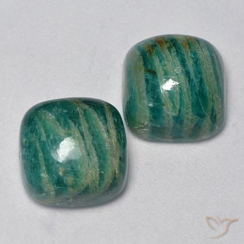 Shop natural 10.89ct Vert pin Amazonite gems, Coussin, from Madagascar at GemSelect. In stock, global shipping!