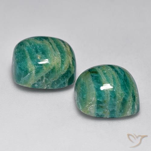 Shop natural 10.89ct Vert pin Amazonite gems, Coussin, from Madagascar at GemSelect. In stock, global shipping!