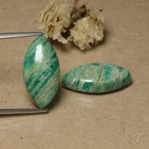 Achetez naturel 13.50ct Vert pin Amazonite gems, Marquise, En provenance Madagascar chez GemSelect. En stock, livraison internationale!