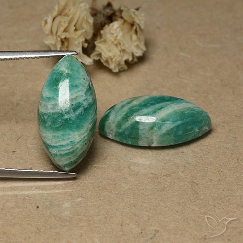 18.43ctw Naturel Vert frais Amazonite, Marquise, Opaque