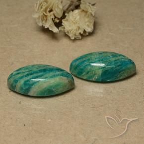 Shop natural 17.97ct Vert moyen-foncé Amazonite gems, Marquise, from Madagascar at GemSelect. In stock, global shipping!