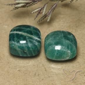 Shop natural 10.69ct Vert moyen-foncé Amazonite gems, Coussin, from Madagascar at GemSelect. In stock, global shipping!