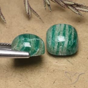 Shop natural 11.80ct Vert frais Amazonite gems, Coussin, from Madagascar at GemSelect. In stock, global shipping!