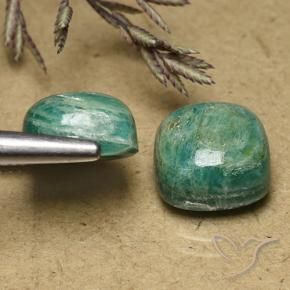 Shop natural 11.34ct Vert moyen Amazonite gems, Coussin, from Madagascar at GemSelect. In stock, global shipping!