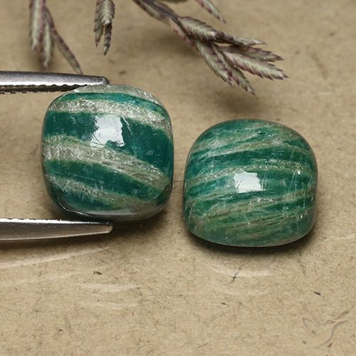 Shop natural 11.18ct Vert pin Amazonite gems, Coussin, from Madagascar at GemSelect. In stock, global shipping!