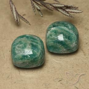 Shop natural 11.45ct Vert pin Amazonite gems, Coussin, from Madagascar at GemSelect. In stock, global shipping!