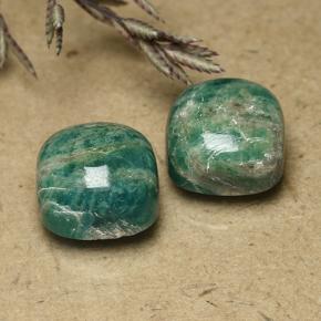 Achetez naturel 11,59ct vert amazonite gems, coupe coussin, en provenance madagascar chez gemselect. en stock, livraison internationale!