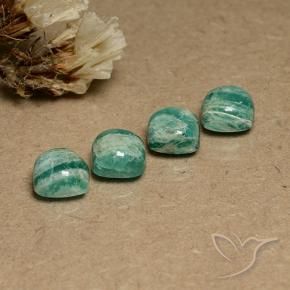 Shop natural 7.58ct Vert moyen Amazonite gems, Coussin, from Madagascar at GemSelect. In stock, global shipping!