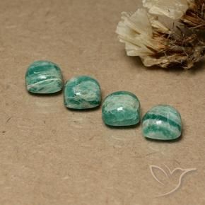 Shop natural 7.58ct Vert moyen Amazonite gems, Coussin, from Madagascar at GemSelect. In stock, global shipping!