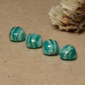 Achetez naturel 8,57ct vert amazonite gems, coupe coussin, en provenance madagascar chez gemselect. en stock, livraison internationale!