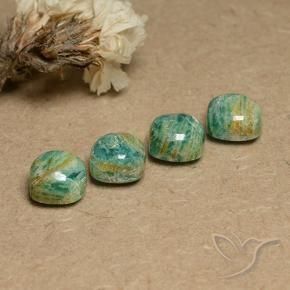 Shop natural 8.36ct Vert pin frais Amazonite gems, Coussin, from Madagascar at GemSelect. In stock, global shipping!