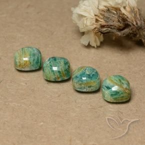 Shop natural 8.36ct Vert pin frais Amazonite gems, Coussin, from Madagascar at GemSelect. In stock, global shipping!