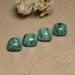 Shop natural 7.88ct Vert frais Amazonite gems, Coussin, from Madagascar at GemSelect. In stock, global shipping!