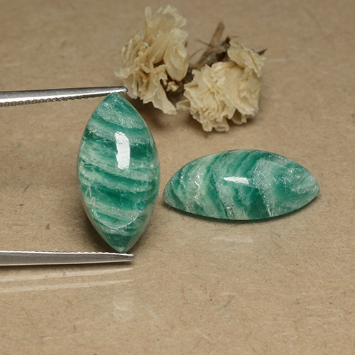 Achetez naturel 18.28ct Vert pin Amazonite gems, Marquise, En provenance Madagascar chez GemSelect. En stock, livraison internationale!