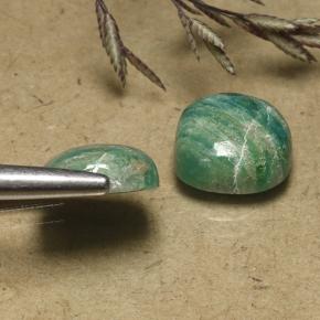 Achetez naturel 8.15ct Vert frais Amazonite gems, Coupe coussin, En provenance Madagascar chez GemSelect. En stock, livraison internationale!