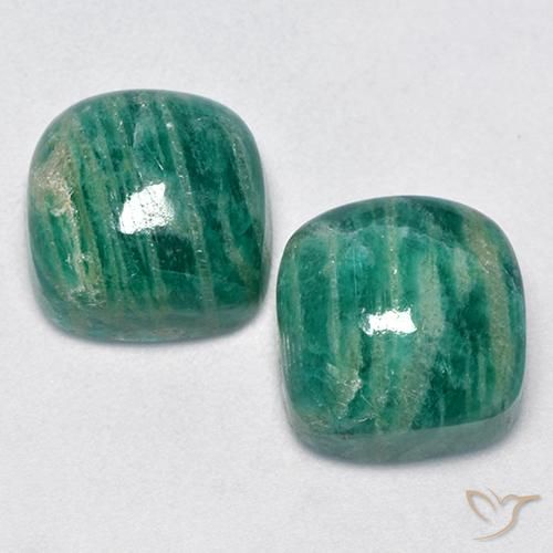 Achetez naturel 11,90ct vert amazonite gems, coupe coussin, en provenance madagascar chez gemselect. en stock, livraison internationale!