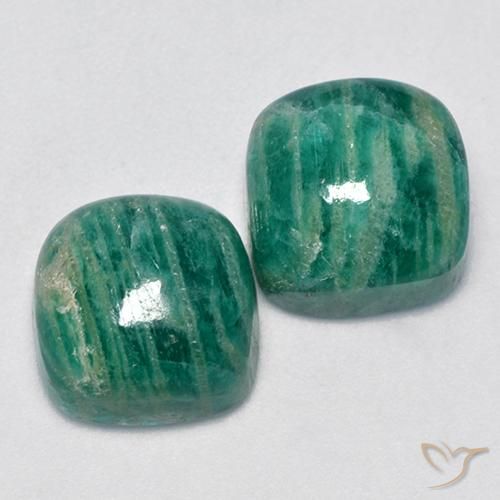 Achetez naturel 11,90ct vert amazonite gems, coupe coussin, en provenance madagascar chez gemselect. en stock, livraison internationale!