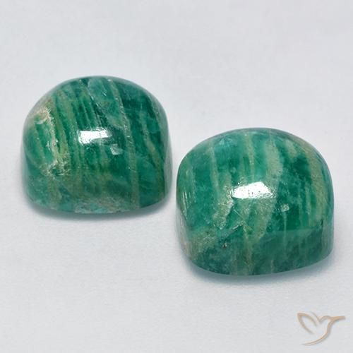 Achetez naturel 11,90ct vert amazonite gems, coupe coussin, en provenance madagascar chez gemselect. en stock, livraison internationale!