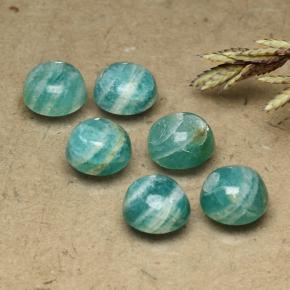 Achetez naturel 5,63ct vert pin amazonite gems, coupe roude, en provenance madagascar chez gemselect. en stock, livraison internationale!