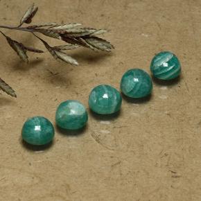 Achetez naturel 2,88ct bleu-vert amazonite gems, coupe roude, en provenance madagascar chez gemselect. en stock, livraison internationale!