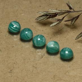 Achetez naturel 2,88ct bleu-vert amazonite gems, coupe roude, en provenance madagascar chez gemselect. en stock, livraison internationale!