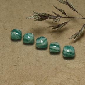 Achetez naturel 3,22ct vert moyen amazonite gems, coupe coussin, en provenance madagascar chez gemselect. en stock, livraison internationale!