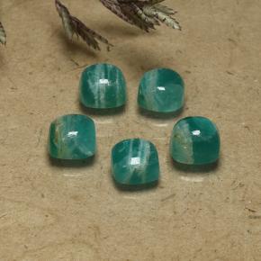 Achetez naturel 3.70ct Vert moyen Amazonite gems, Coupe coussin, En provenance Madagascar chez GemSelect. En stock, livraison internationale!