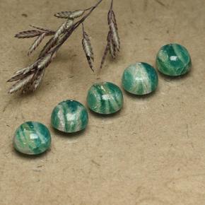 Achetez naturel 4.65ct Vert pin Amazonite gems, Coupe roude, En provenance Madagascar chez GemSelect. En stock, livraison internationale!