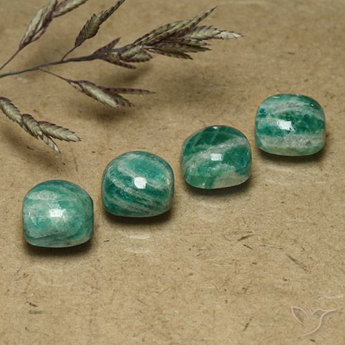 Shop natural 7.14ct Vert frais Amazonite gems, Coussin, from Madagascar at GemSelect. In stock, global shipping!
