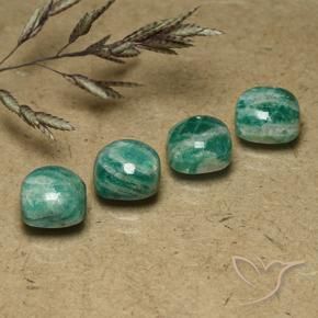 Shop natural 7.14ct Vert frais Amazonite gems, Coussin, from Madagascar at GemSelect. In stock, global shipping!