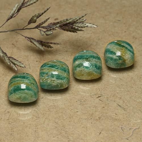 Shop natural 8.58ct Vert moyen-foncé Amazonite gems, Coussin, from Madagascar at GemSelect. In stock, global shipping!