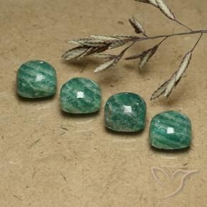 Shop natural 7.37ct Vert pin Amazonite gems, Coussin, from Madagascar at GemSelect. In stock, global shipping!