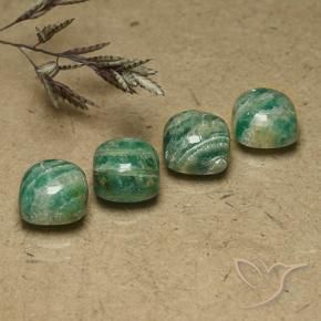 Shop natural 8.10ct Vert moyen-foncé Amazonite gems, Coussin, from Madagascar at GemSelect. In stock, global shipping!