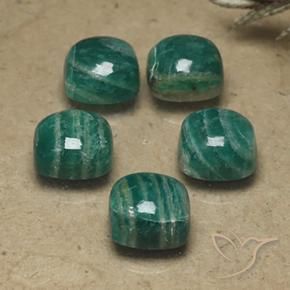 Shop natural 9.44ct Vert frais Amazonite gems, Coussin, from Madagascar at GemSelect. In stock, global shipping!