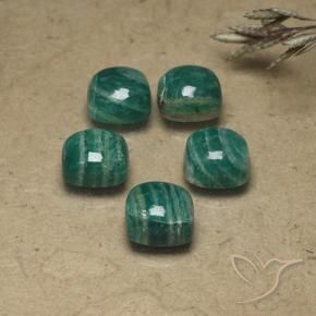 Shop natural 9.44ct Vert frais Amazonite gems, Coussin, from Madagascar at GemSelect. In stock, global shipping!