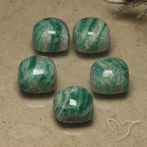 Shop natural 11.02ct Vert frais Amazonite gems, Coussin, from Madagascar at GemSelect. In stock, global shipping!