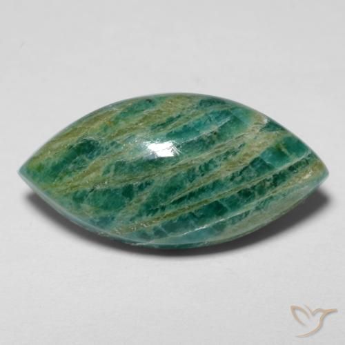 7.12ct Naturel Vert moyen Amazonite, Marquise, Opaque