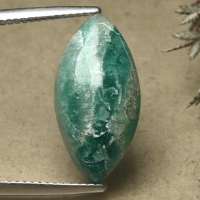Amazonite Vert pin naturelle Marquise, 7.59 ct, Opaque
