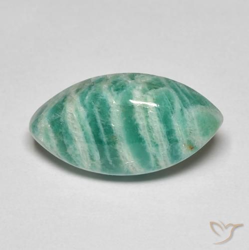 6.39ct Naturel Vert frais Amazonite, Marquise, Opaque