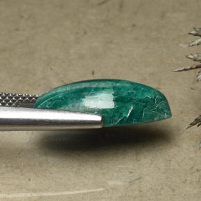 Amazonite vert intense naturelle marquise, 5,62 ct, opaque