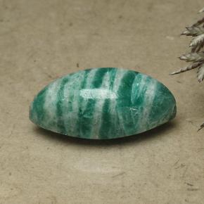 Amazonite Vert pin naturelle Marquise, 8.07 ct, Opaque