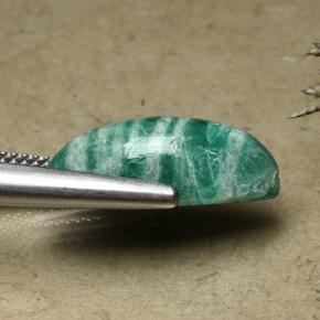 Amazonite Vert pin naturelle Marquise, 8.07 ct, Opaque