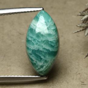 Amazonite Vert pin naturelle Marquise, 7.52 ct, Opaque