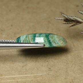 Amazonite bleu-vert naturelle marquise, 5,76 ct, opaque